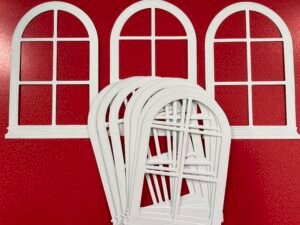 arched die cut windows