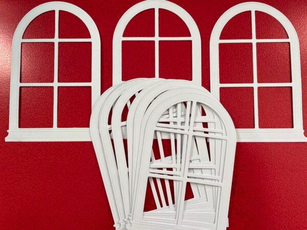arched die cut windows