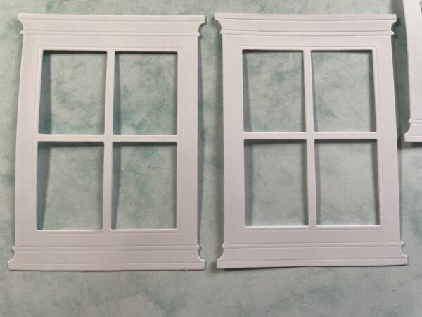 Square White Card Window Frame Die Cuts - Image 2
