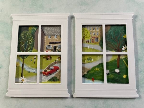 Square White Card Window Frame Die Cuts - Image 3