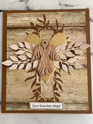 YOUR GUARDIAN ANGEL Handmade Card Topper