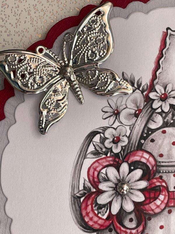 2 X 5X5" All Occasion 3D Handmade card Toppers FLORAL WISHES - Image 9