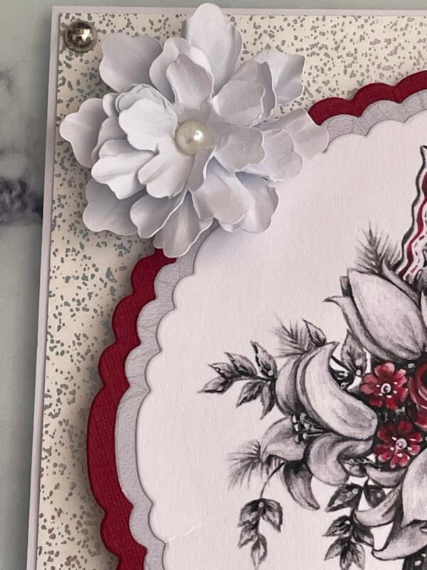 2 X 5X5" All Occasion 3D Handmade card Toppers FLORAL WISHES - Image 10