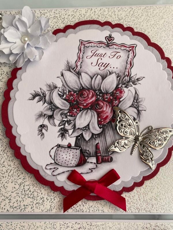 2 X 5X5" All Occasion 3D Handmade card Toppers FLORAL WISHES - Image 6