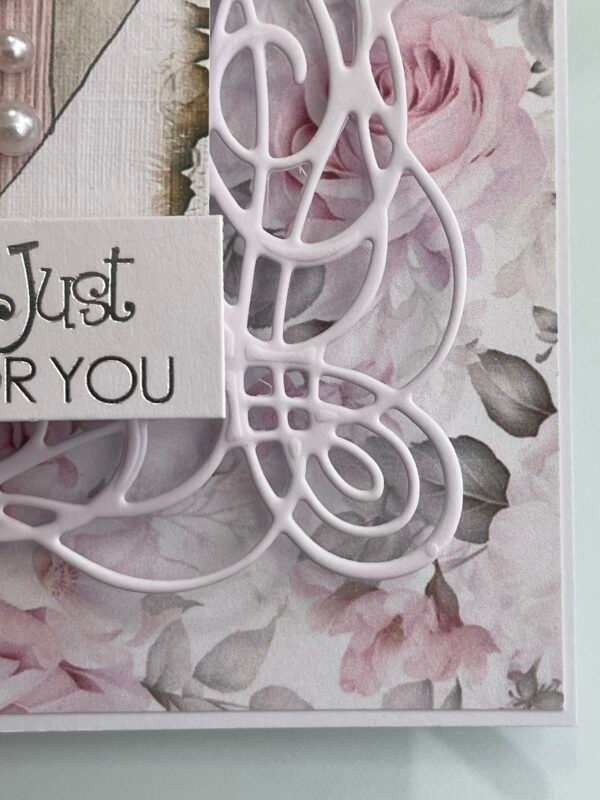 6x6" Luxury 3D Shabby Handmade Card Topper BOX OF CHOCOLATES - Image 5