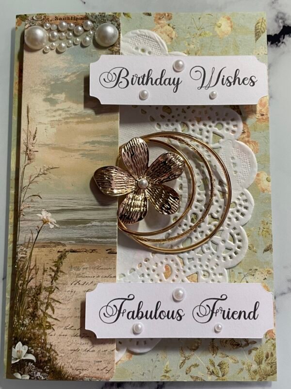 Luxury 3D Birthday Card & envelope FABULOUS FRIEND - Beach - Image 6