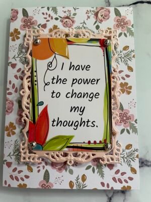 A6 Floral Inspirational greeting card with envelope. Size A6
