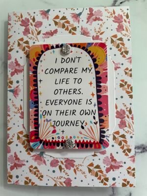 Floral 3D Inspirational Card and Envelope. Size A6