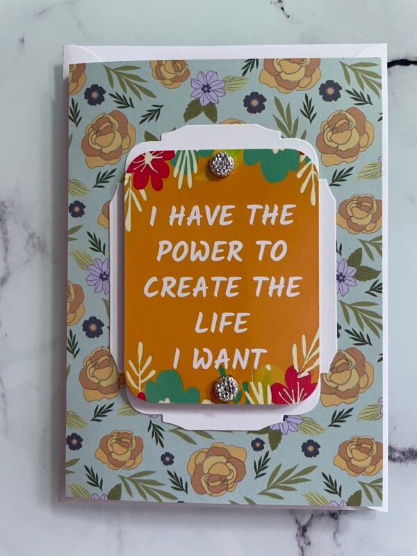 Size A6 Inspirational Positive 3D Card and Envelope - Image 2