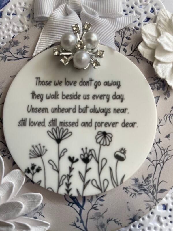 6x6" Luxury Handmade Floral Card Topper SYMPATHY COMFORT - Image 2