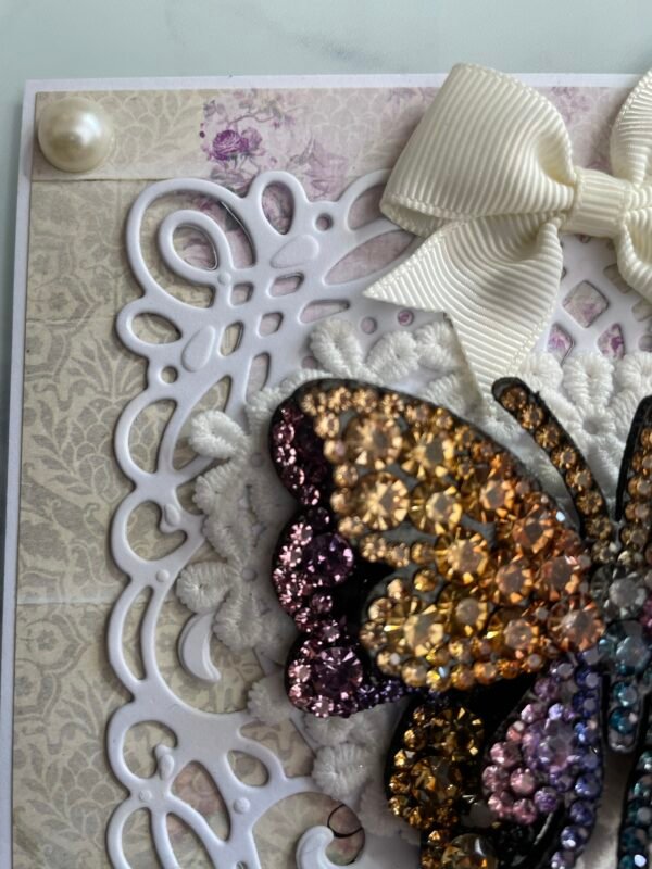 6x6" Luxury 3D Card Topper Sparkly Butterfly - SHINE BRIGHTLY - Image 5