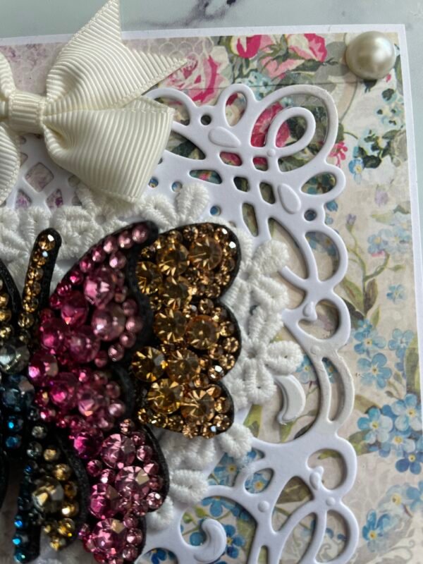 6x6" Luxury 3D Card Topper Sparkly Butterfly - SHINE BRIGHTLY - Image 6