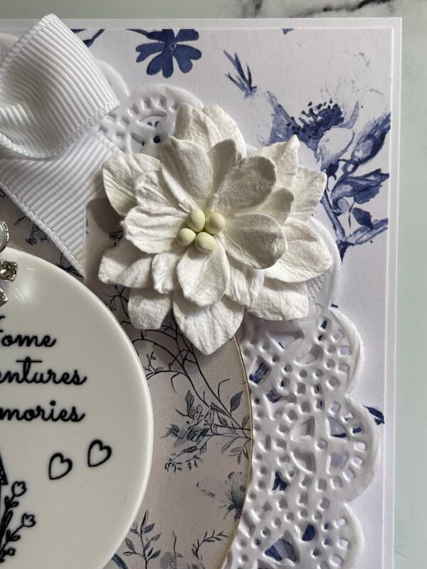 6x6" NEW HOME Luxury 3D Handmade Card Topper & Sentiment Verse - Image 5
