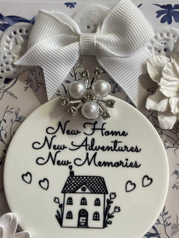 6x6" NEW HOME Luxury 3D Handmade Card Topper & Sentiment Verse - Image 7