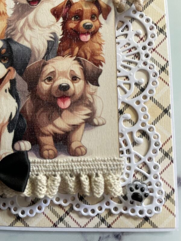 6x6" Luxury Handmade Card Topper - Dogs - TO SOMEONE SPECIAL - Image 3