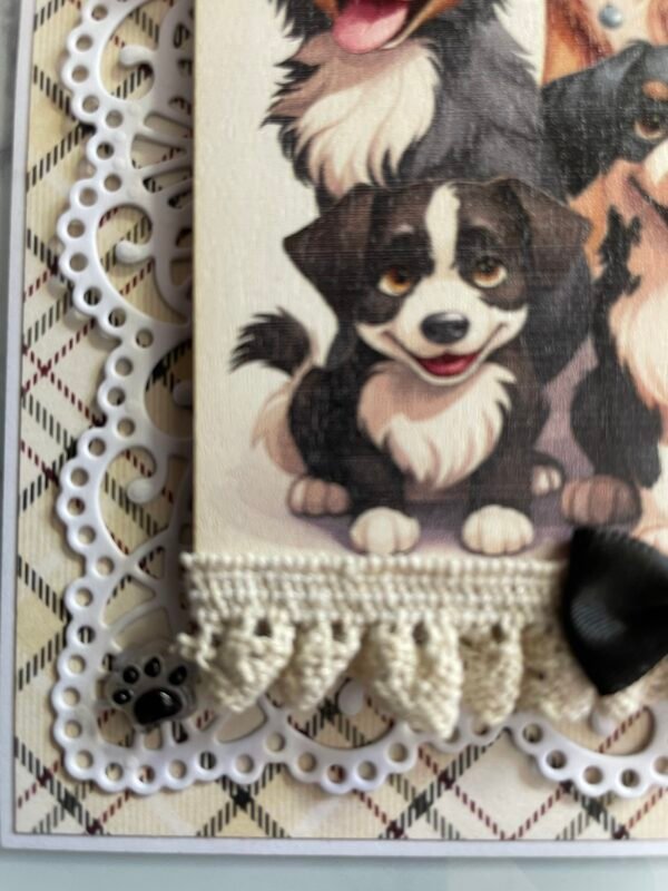 6x6" Luxury Handmade Card Topper - Dogs - TO SOMEONE SPECIAL - Image 4