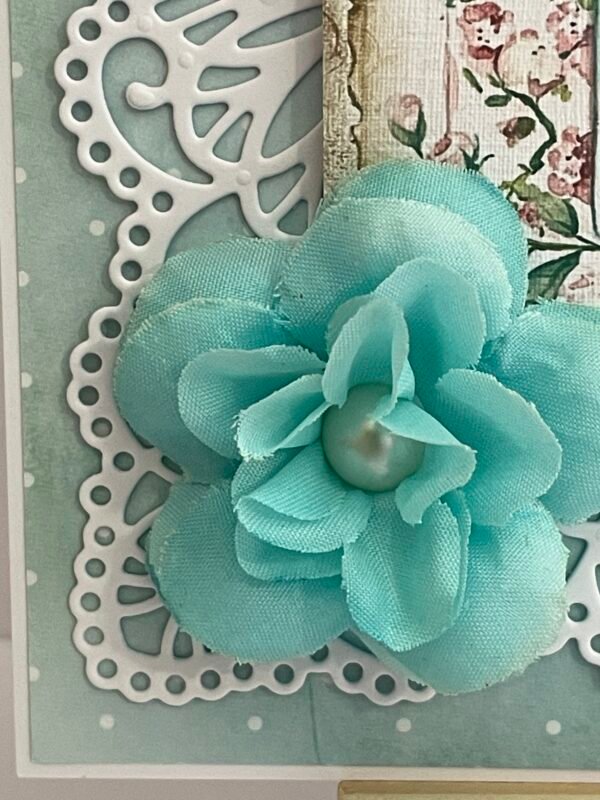 6x6" Luxury 3D Handmade Shabby Card Topper - Wrapped Gift - Celebrate - Image 6