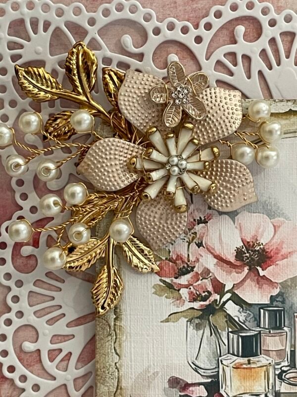 6x6" Luxury 3D Shabby Card Topper - PERFUME COSMETICS - All Occasion - Image 5