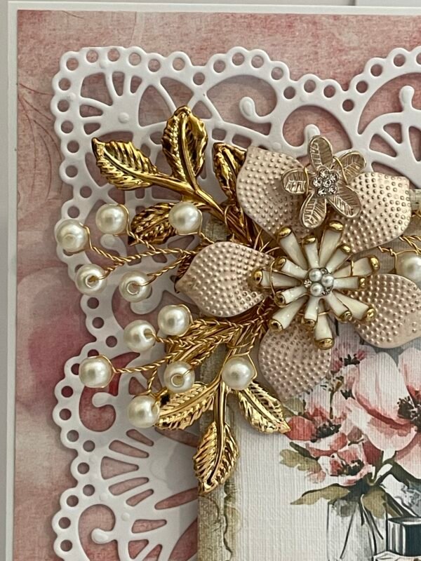 6x6" Luxury 3D Shabby Card Topper - PERFUME COSMETICS - All Occasion - Image 6