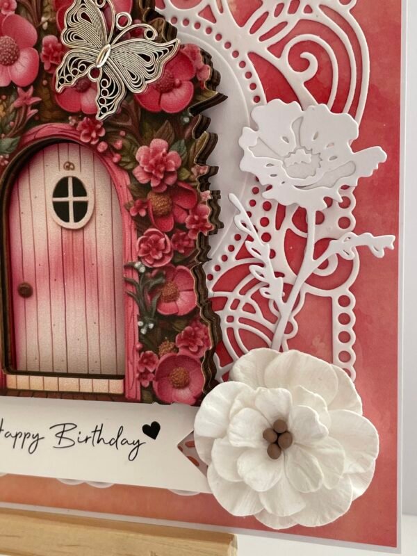 6x6" 3D Luxury Handmade Birthday Topper -Fantasy Woodland Door - Image 4