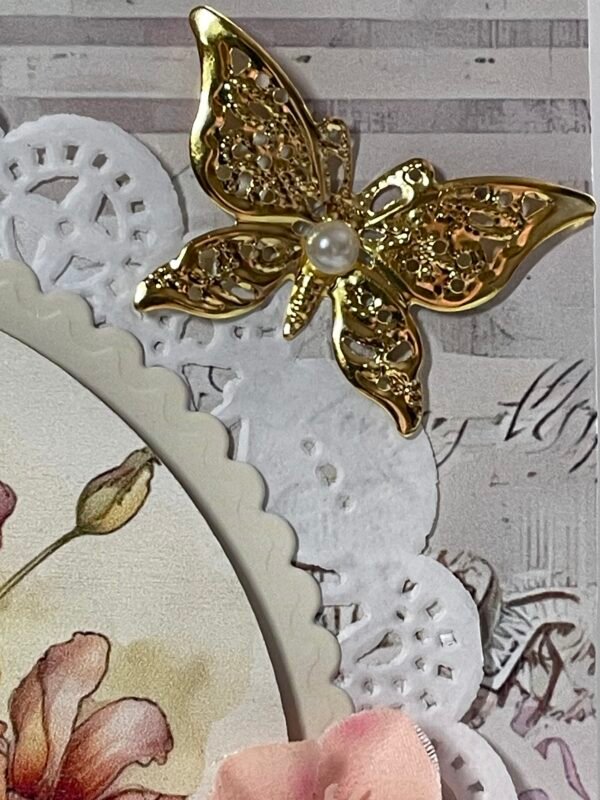 Luxury 3D Handmade Card & Envelope - Floral - Butterfly - YOU ARE SPECIAL - Image 4