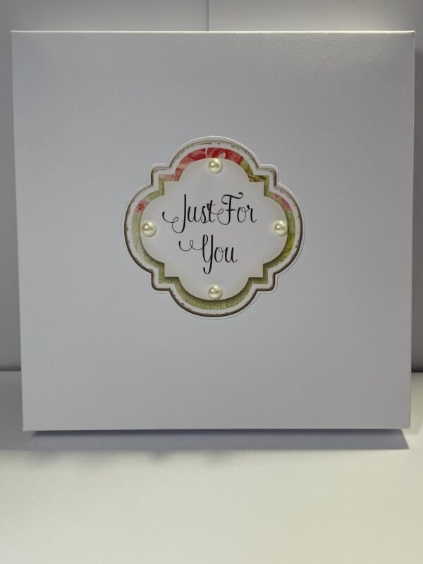 Luxury 6x6" Boxed Floral Card - Roses - Butterfly - Heart - Pearls - Image 11